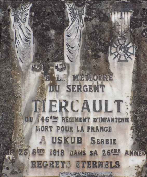 Épitaphe d'Eugène Thierçault