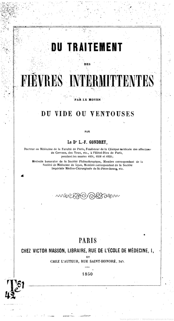 Extrat d'un fascicule médiacal sur le traitement par ventouse