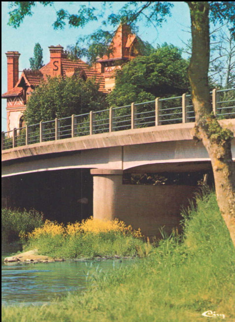 Vue du pont de la Ferté-Imbault depuis la Sauldre